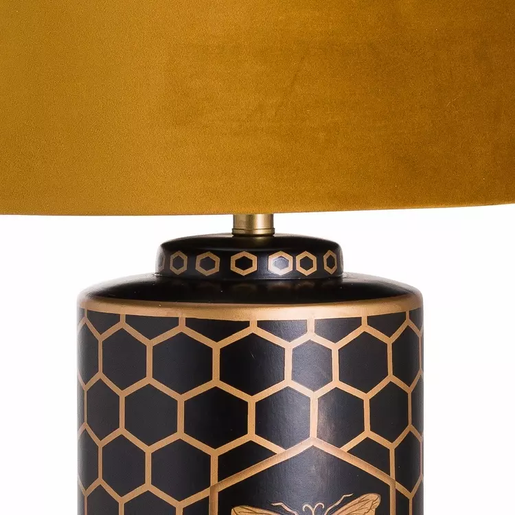 Gold honeycomb lamp deals